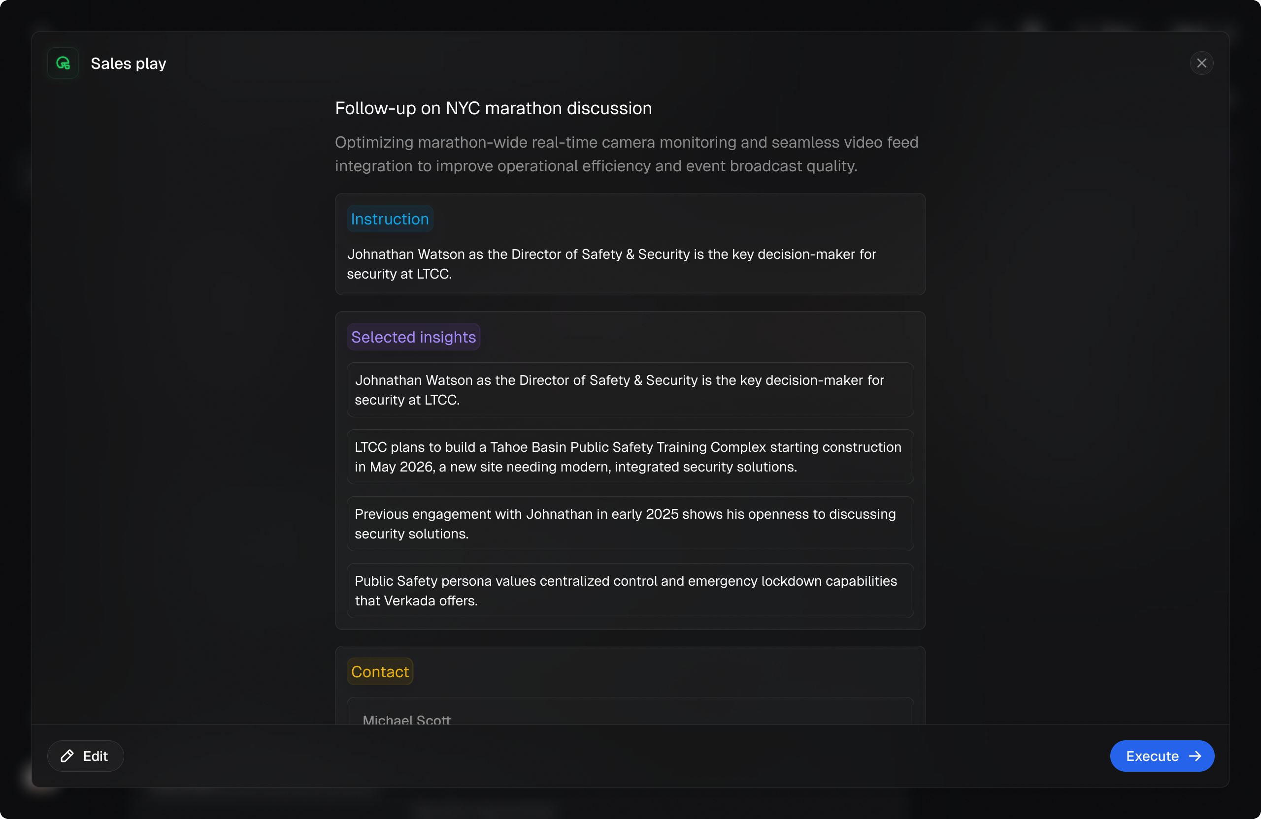 Account intelligence