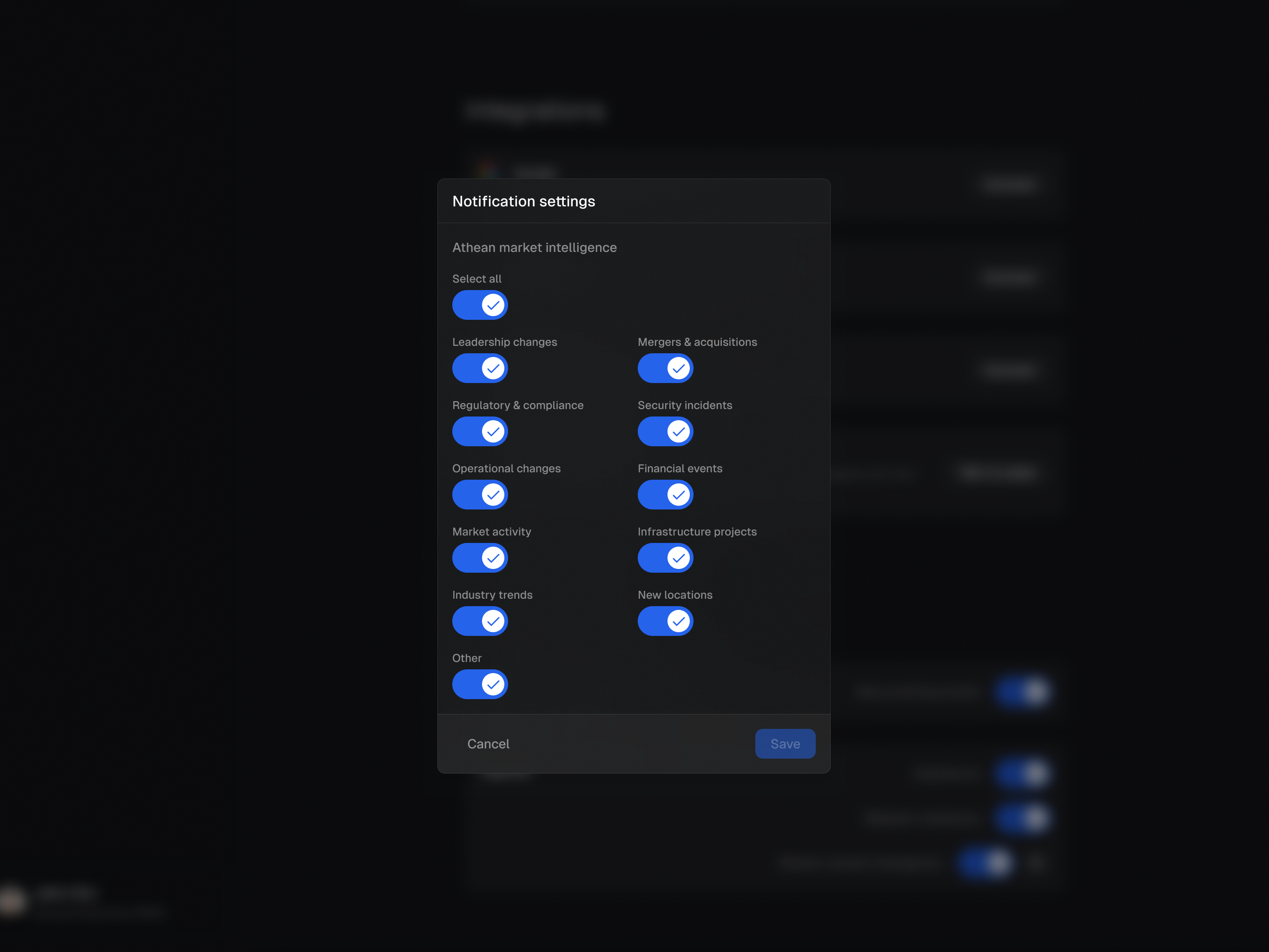 Athean interface: SSO and access control
